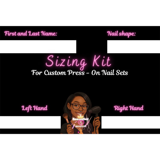 Custom Press-On Nail Set Sizing Kit